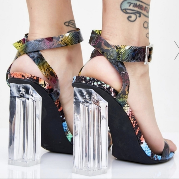 Snake Print Patterned Strappy Sexy Heel from Cape Robbin - Picture 15 of 15